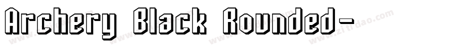 Archery Black Rounded字体转换